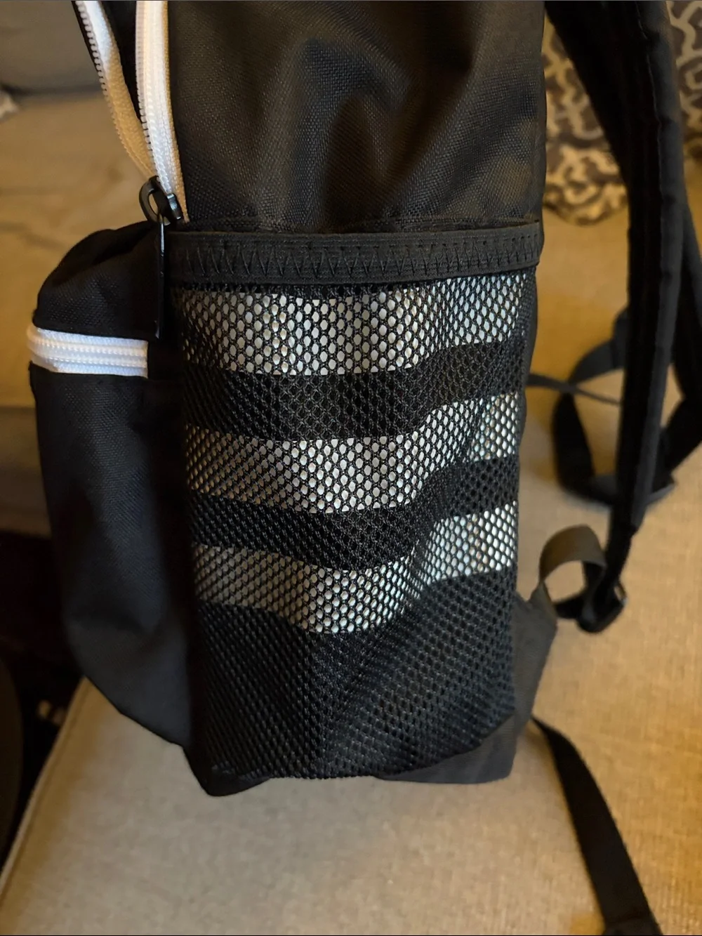 adidas Black and White Logo Backpack